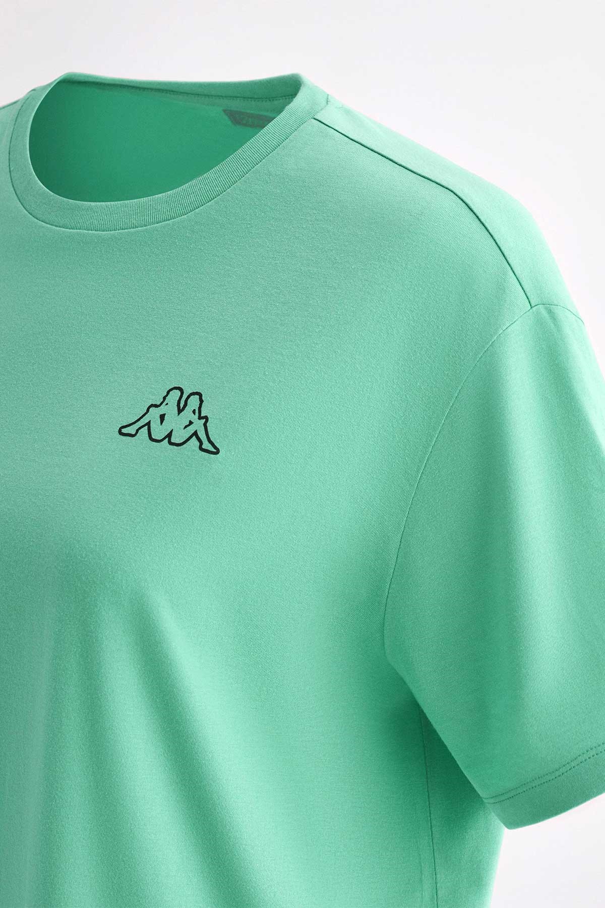 Kappa Logo Palm Beach Kadın Tişört 371E6TW Yeşil