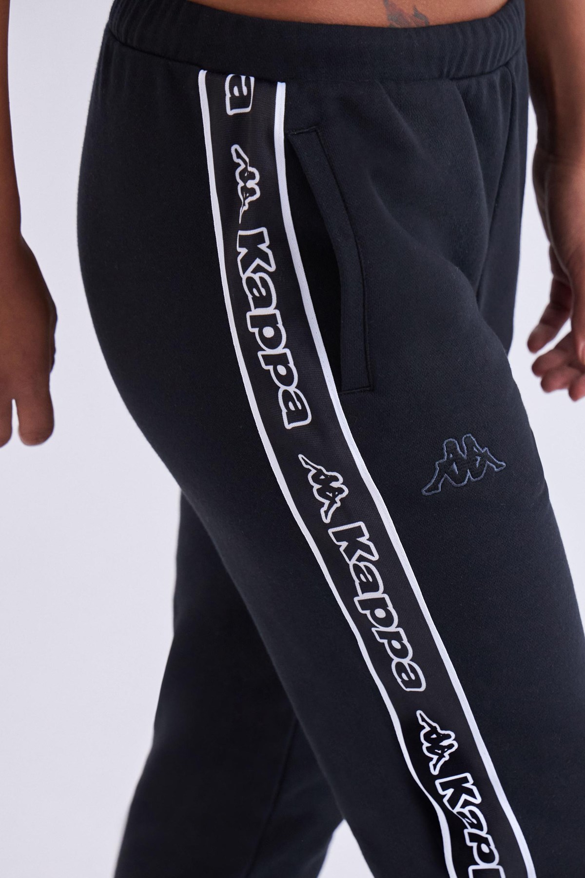 Kappa Logo Tape Alpire Kadın Pantolon Siyah