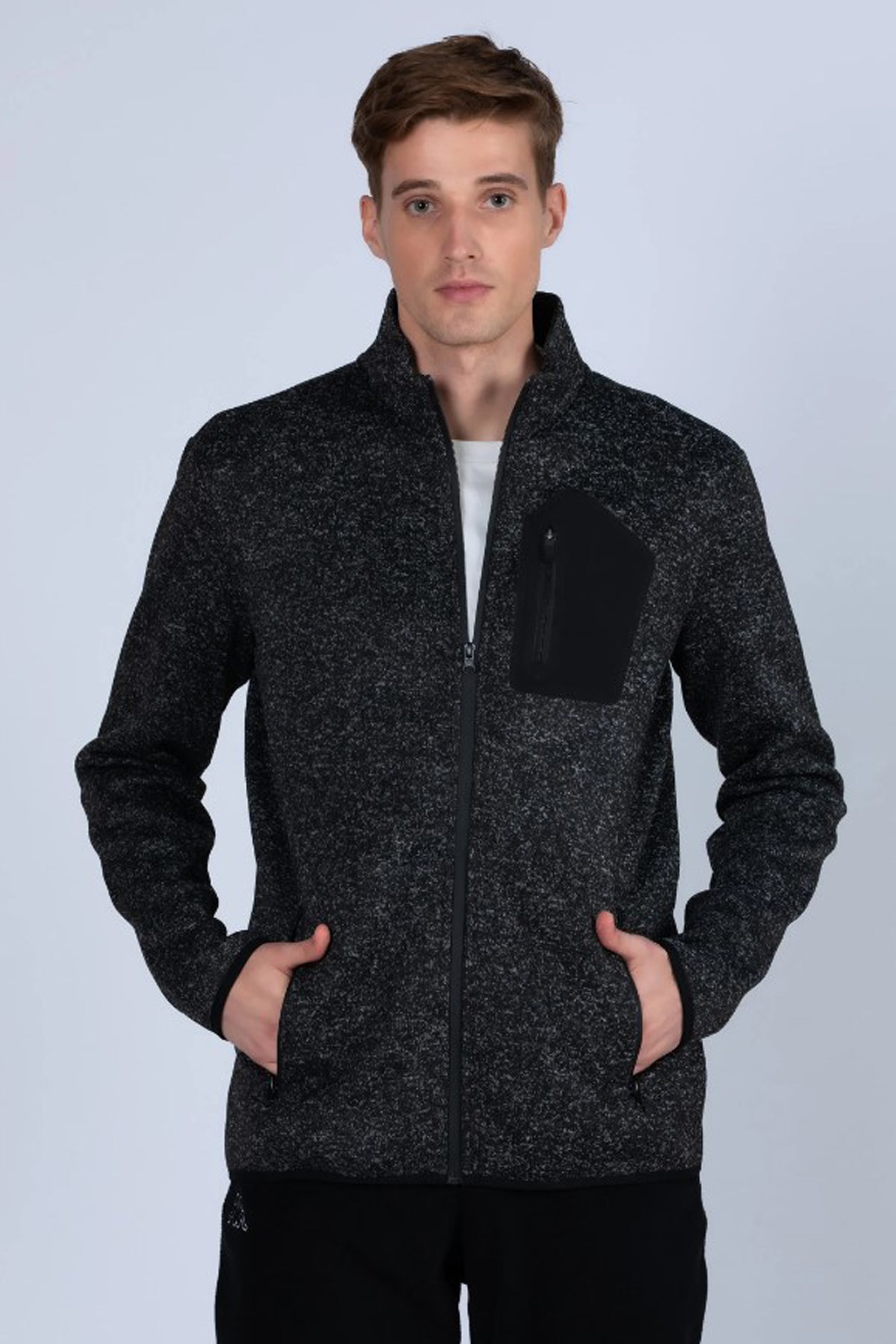 Kappa Double Face Polar Erkek Ceket 371H7DW Siyah
