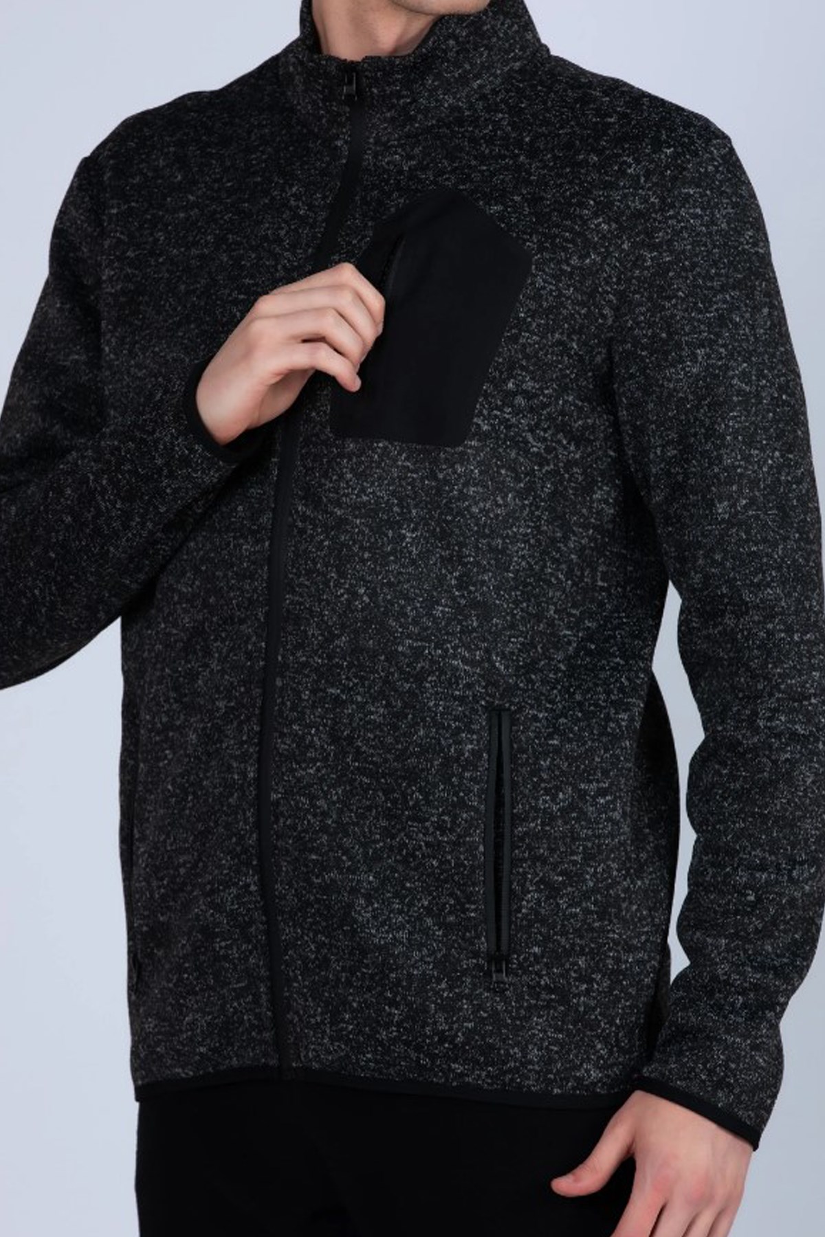 Kappa Double Face Polar Erkek Ceket 371H7DW Siyah