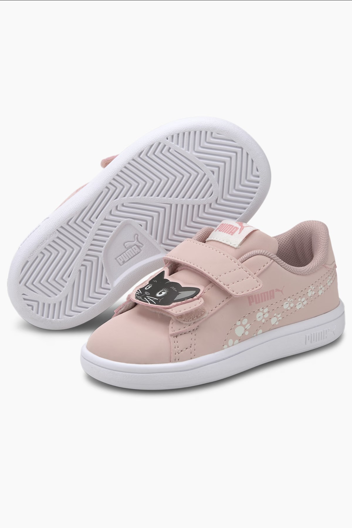 Puma Smash V2 Animals V inf Bebek Spor Ayakkabı 37318602 Pembe