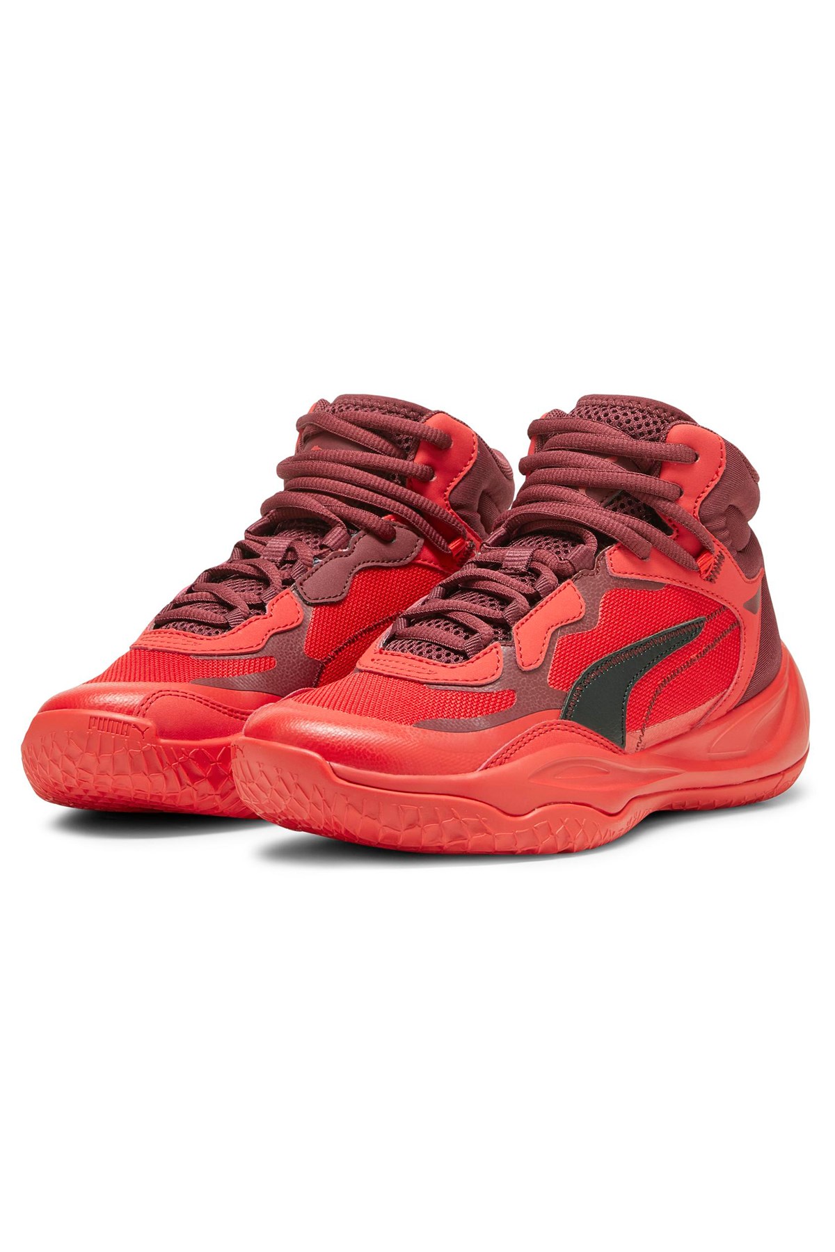 Puma Playmaker Pro Mid Çocuk Ayakkabı 37833013 Kırmızı