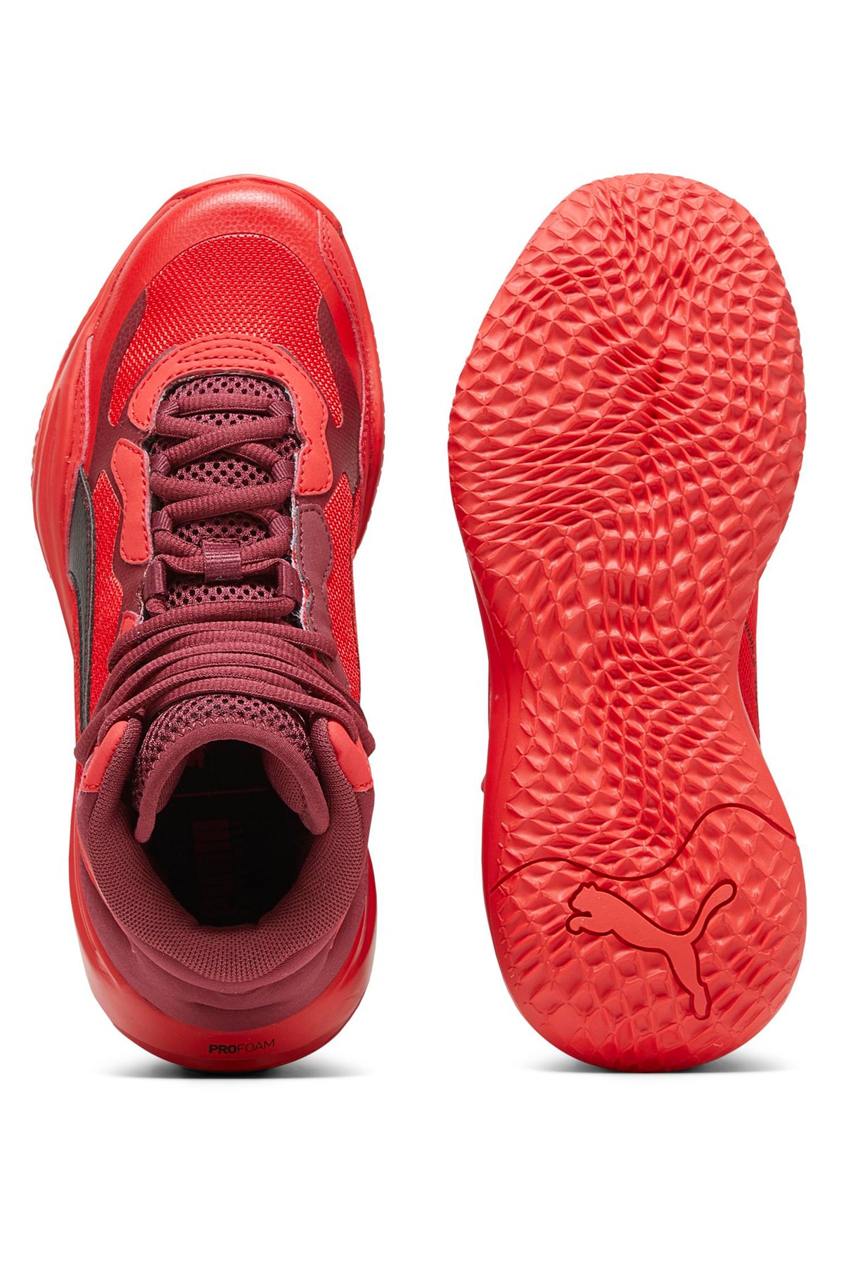 Puma Playmaker Pro Mid Çocuk Ayakkabı 37833013 Kırmızı