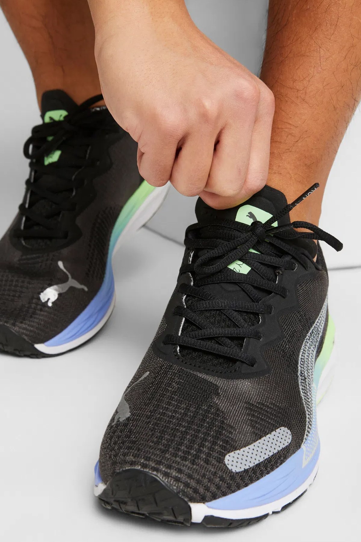 Puma Velocity Nitro 2 Fade Erkek Koşu Ayakkabı 37852601 Siyah