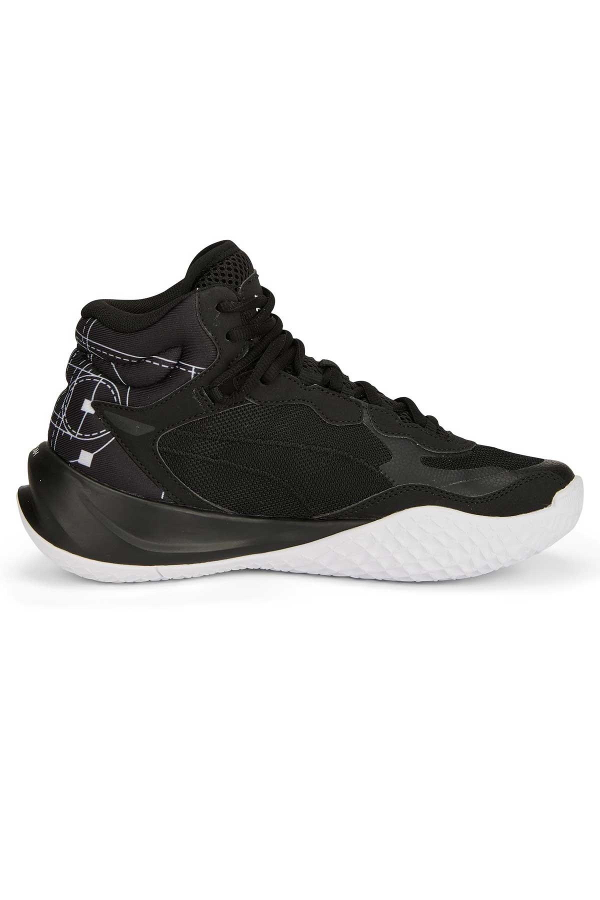 Puma Playmaker Pro Mid Çocuk Spor Ayakkabı 37858101 Siyah