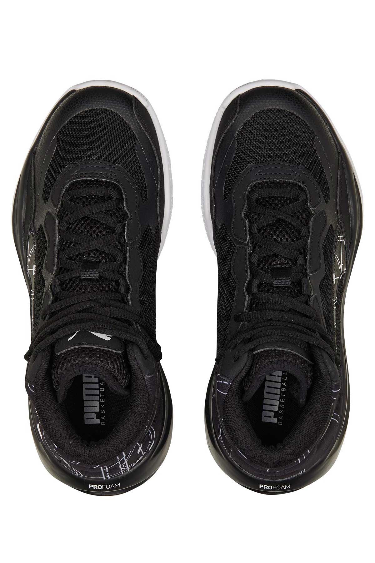 Puma Playmaker Pro Mid Çocuk Spor Ayakkabı 37858101 Siyah