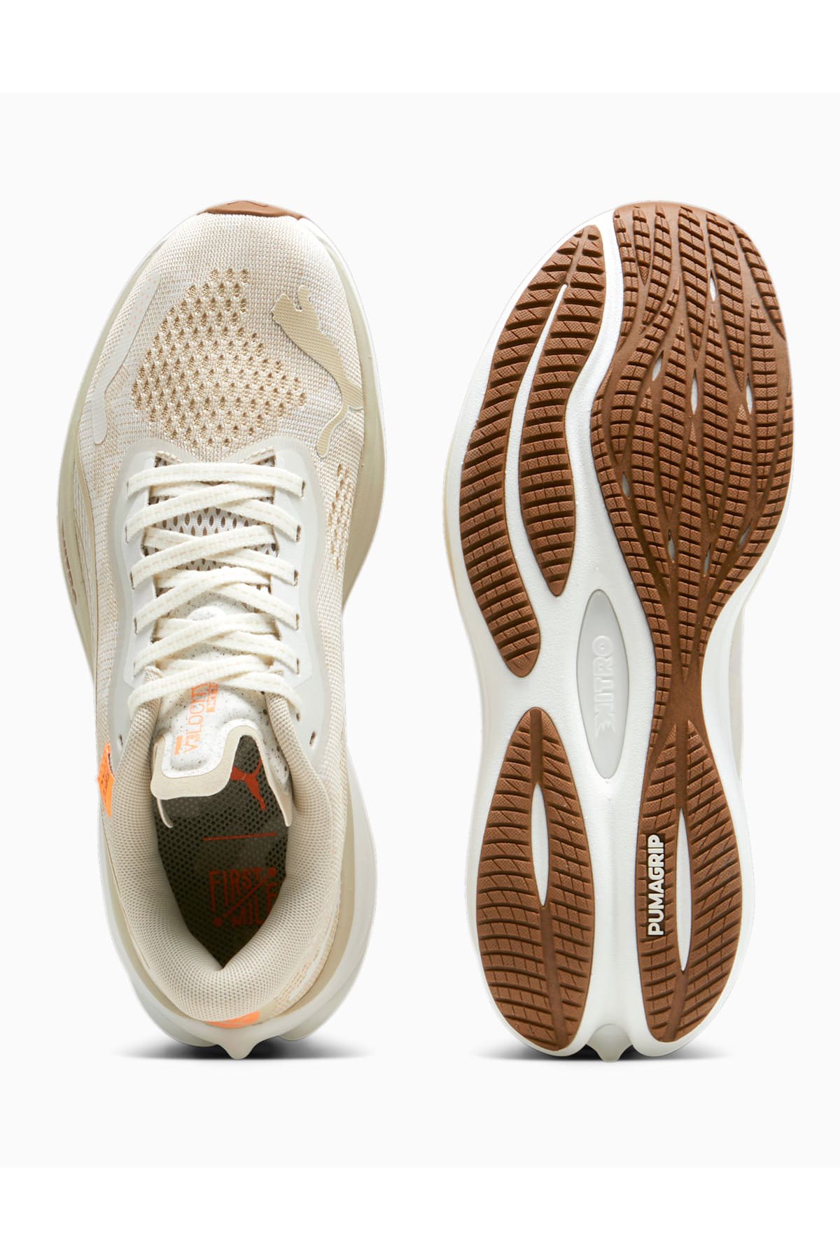 Puma Velocity Nitro 3 Kadın Spor Ayakkabı 37957501 Bej