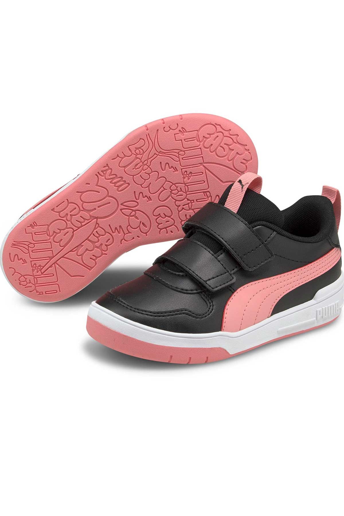 Puma Multiflex SL V Çocuk Spor Ayakkabı 38074005 Siyah