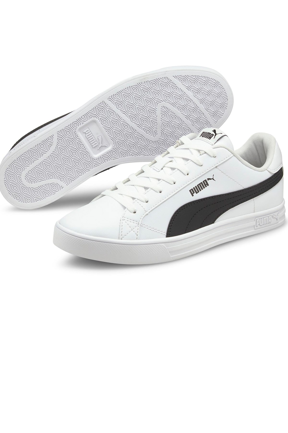 Puma smash Vulc V3 Erkek Spor Ayakkabı 38075202 Beyaz