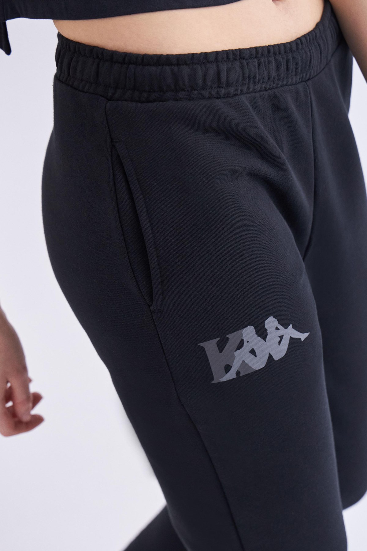 Kappa Authentic Teraps Kadın Pantolon Siyah