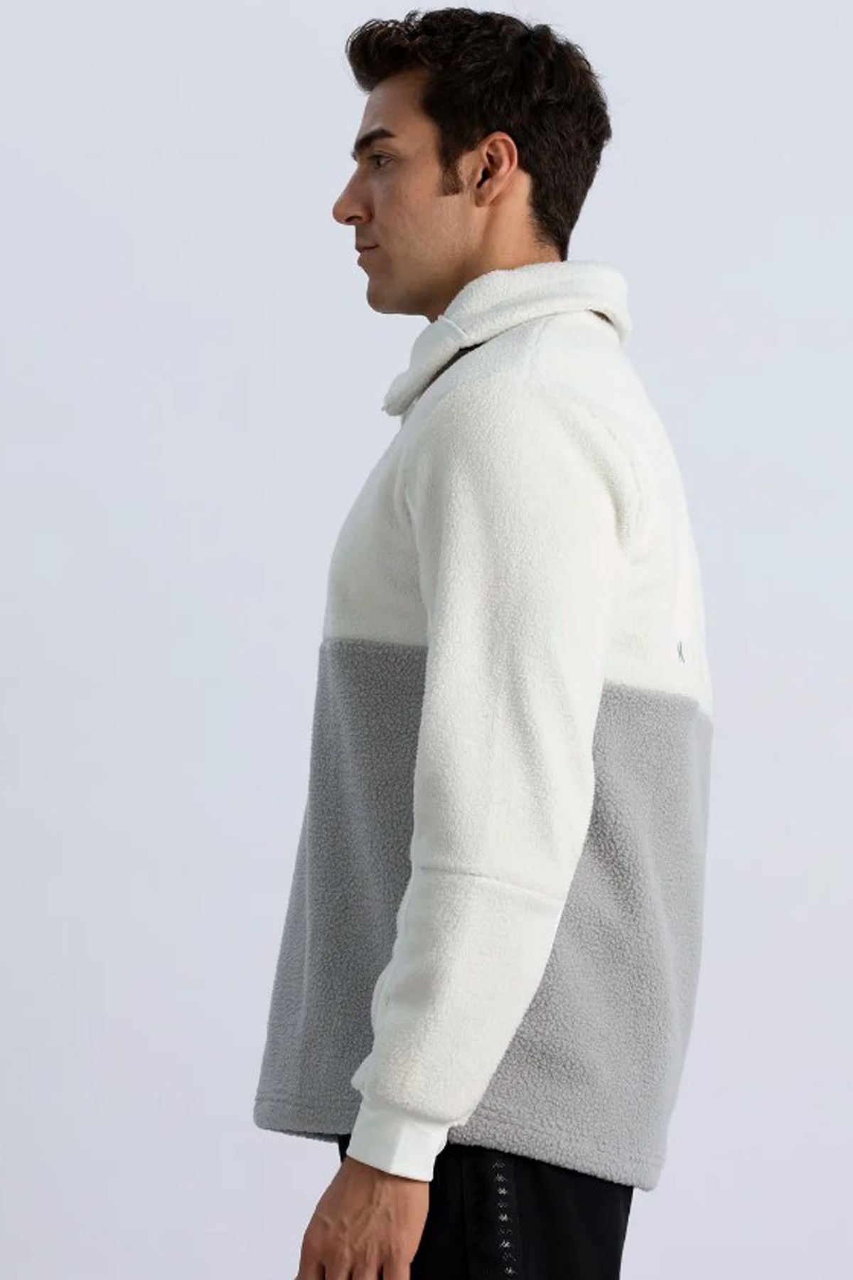 Kappa Logo Dome Erkek Sweatshirt 381K4MW Beyaz