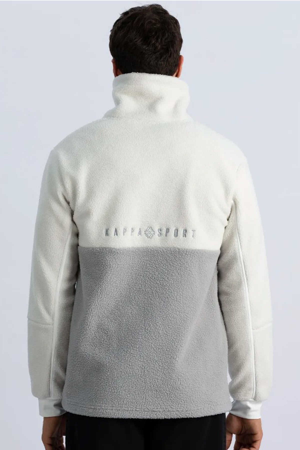 Kappa Logo Dome Erkek Sweatshirt 381K4MW Beyaz