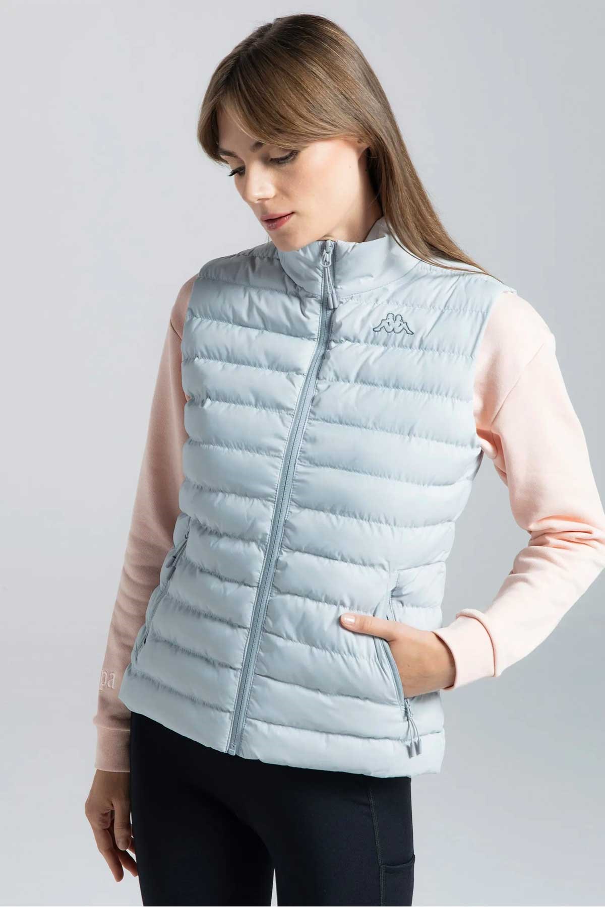 Kappa Logo Tona Kadın Yelek 381Q6NW Gri