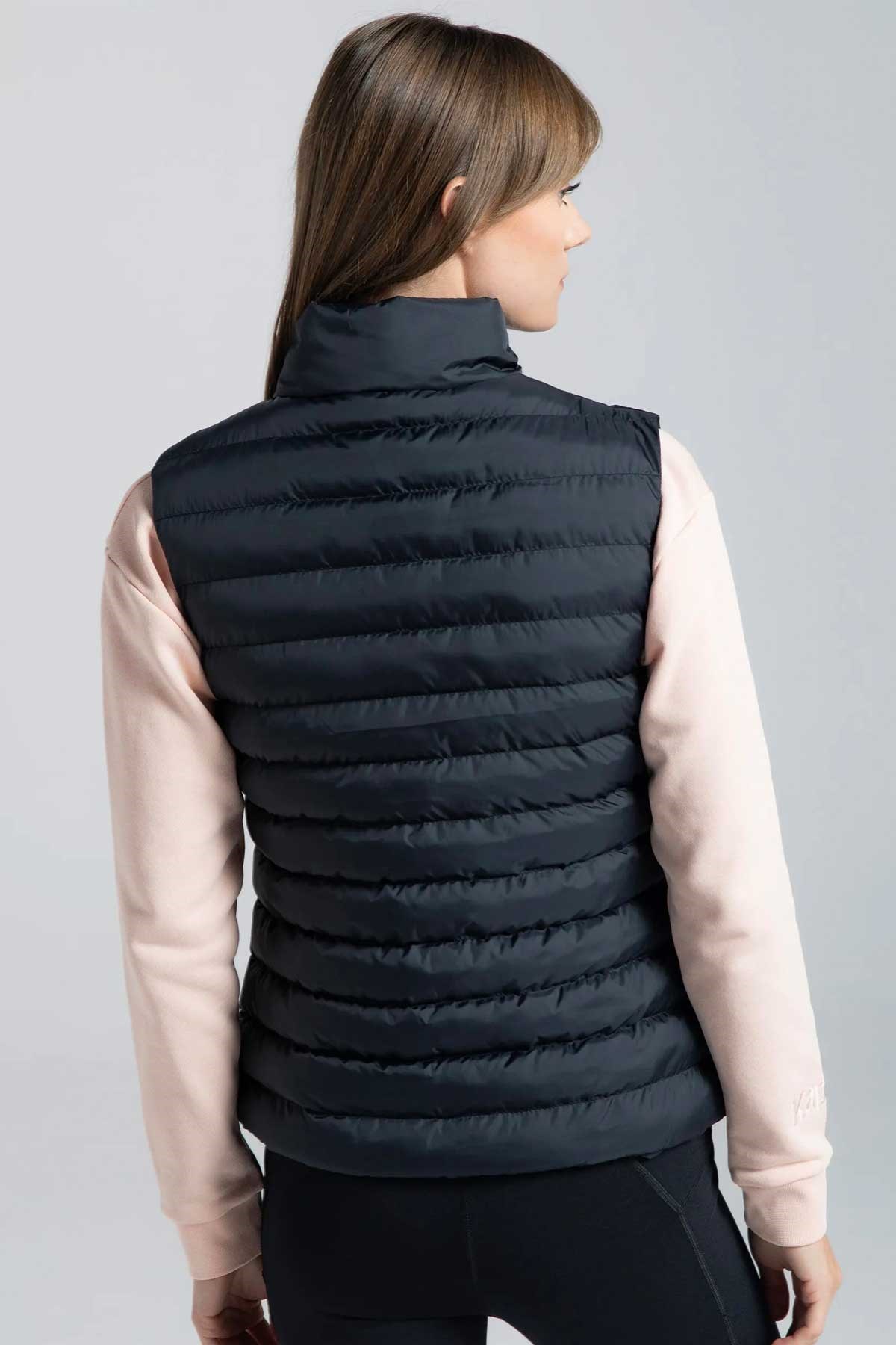 Kappa Logo Tona Kadın Yelek 381Q6NW Siyah