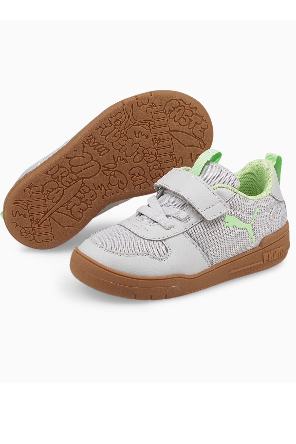 Puma Multiflex Sport AC Çocuk Ayakkabısı 38265106 Gri