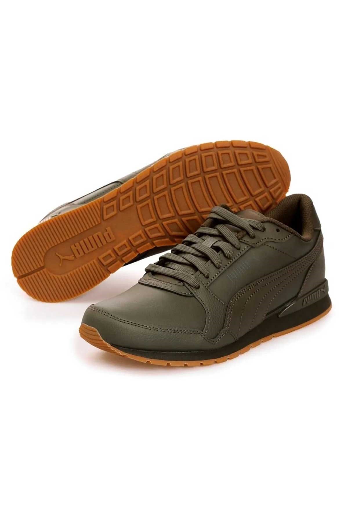 Puma ST Runner V3 L Erkek Spor Ayakkabı 38485516 Haki