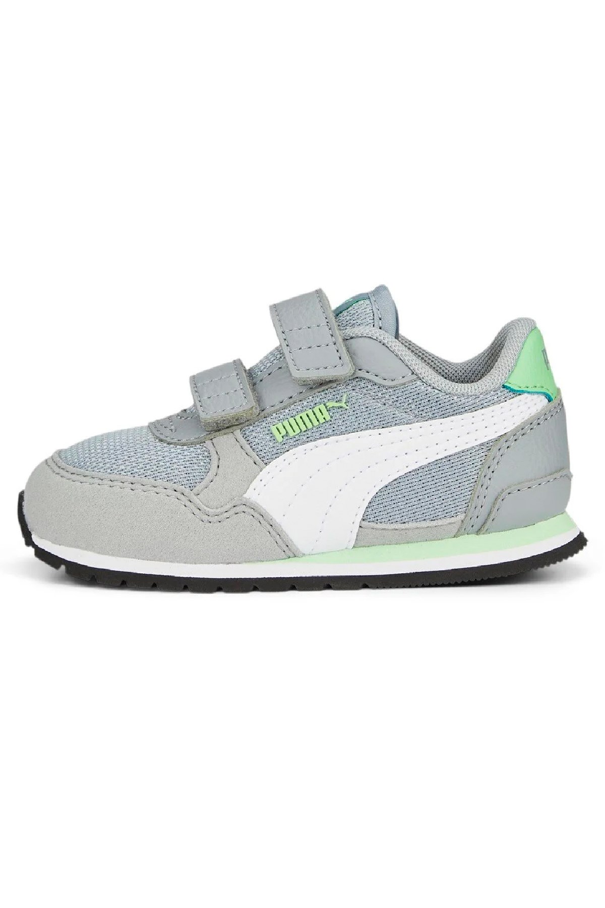 Puma ST Runner V3 Mesh V Çocuk Spor Ayakkabı 38551114 Gri