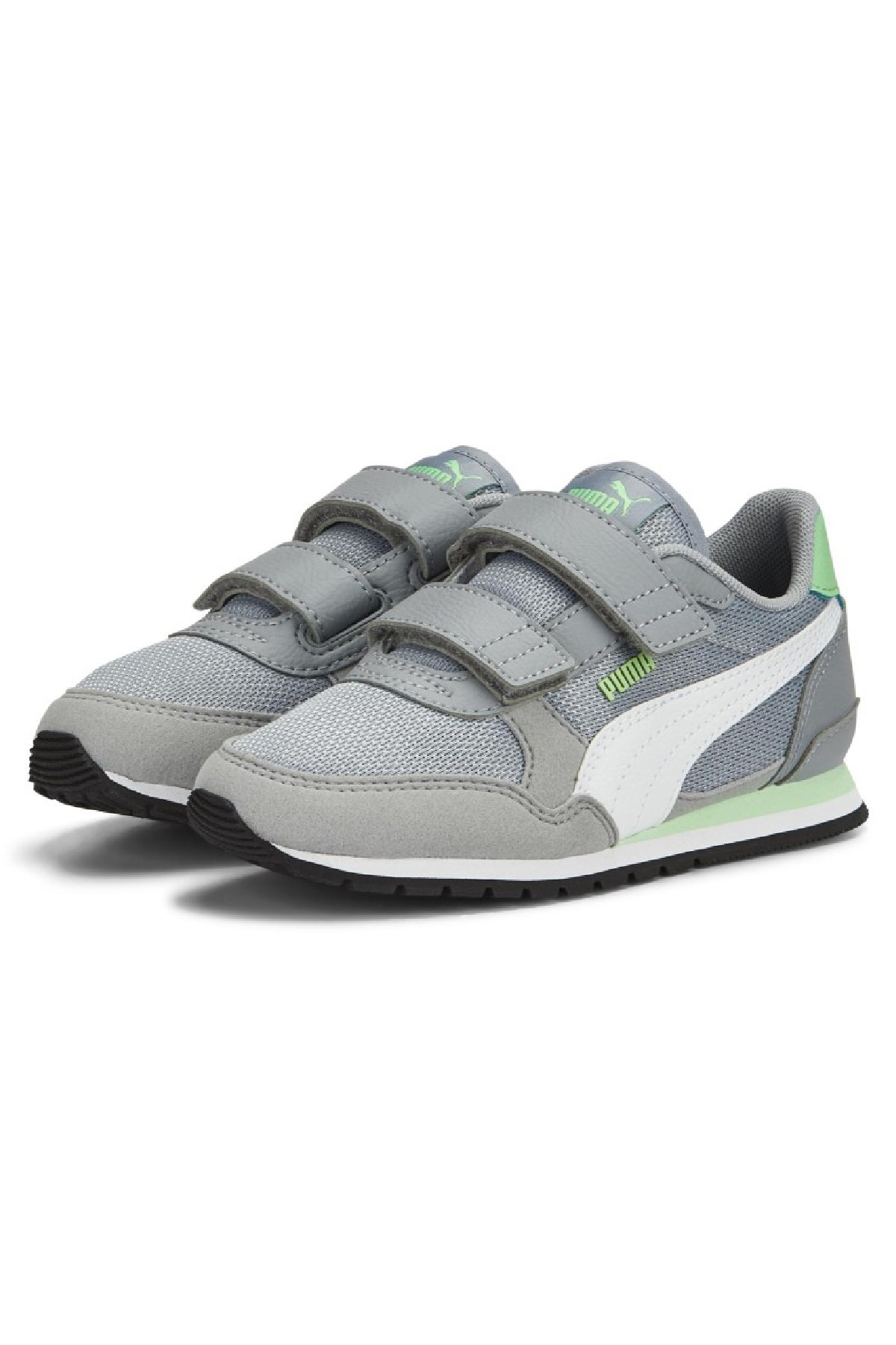 Puma ST Runner V3 Mesh V Çocuk Spor Ayakkabı 38551114 Gri