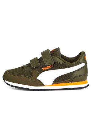 Puma ST Runner V3 Mesh V Çocuk Spor Ayakkabı 38551115 Haki