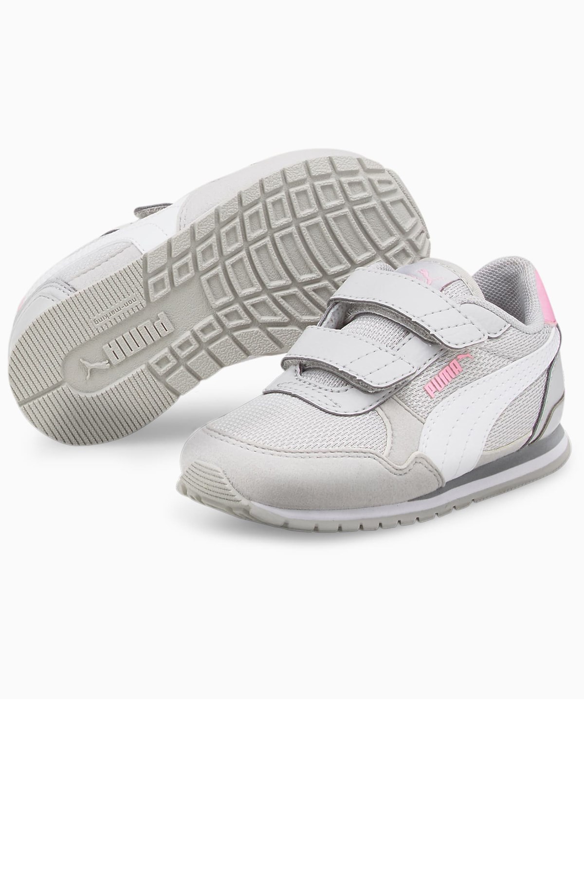Puma ST Runner v3 Mesh Çocuk Ayakkabısı 38551203 Gri