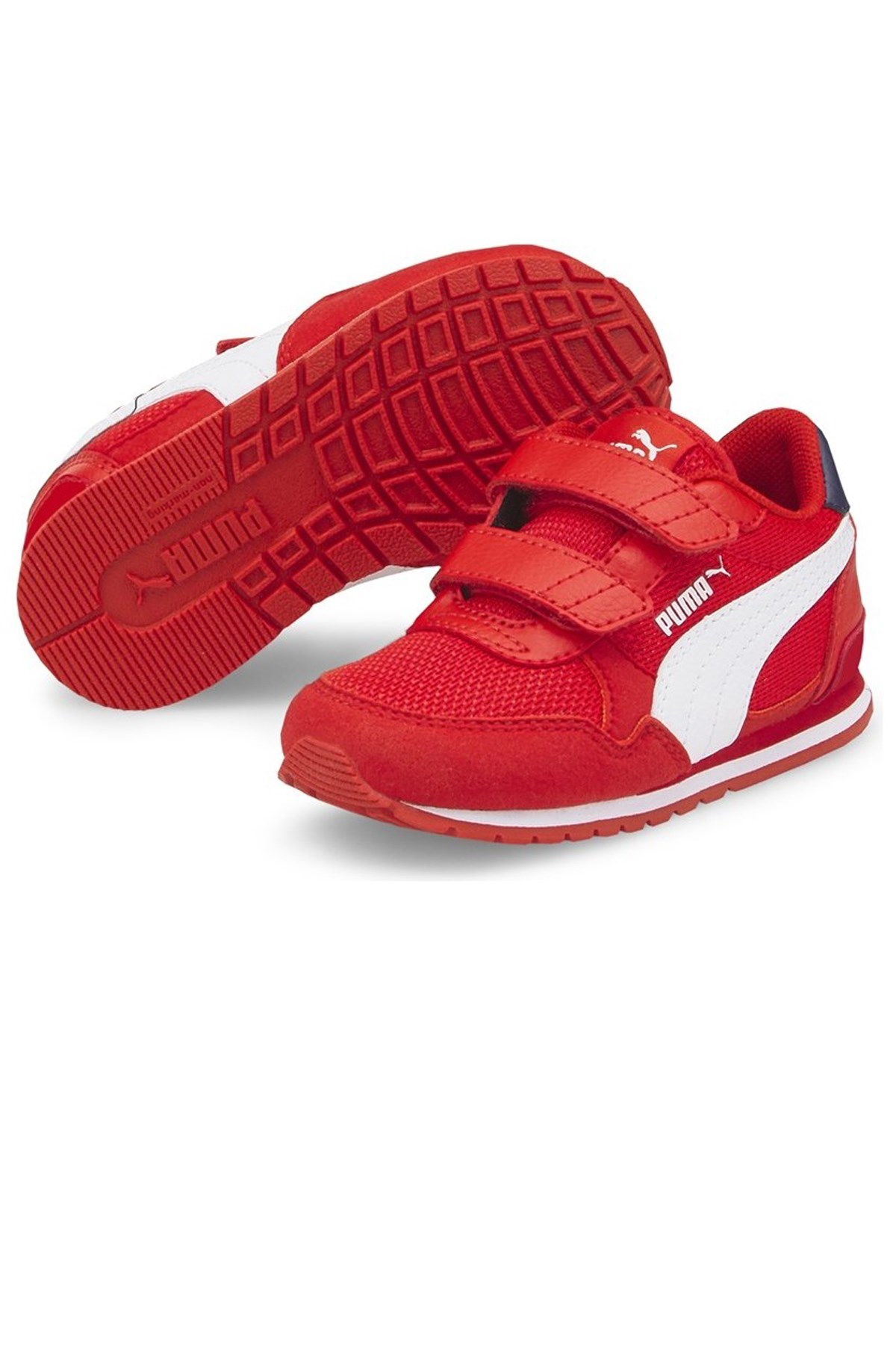 Puma ST Runner v3 Mesh Çocuk Ayakkabısı 38551204 Kırmızı