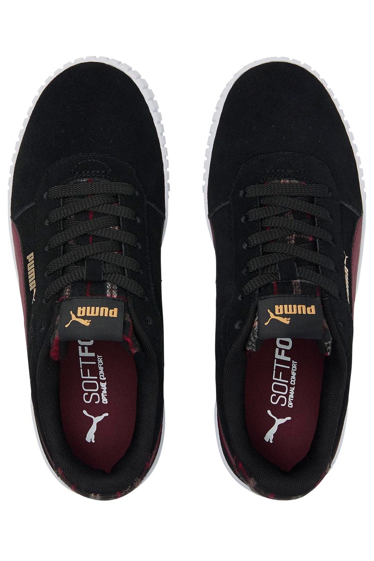 Puma Carina 2.0 Tartan Kadın Spor Ayakkabı 38585301 Siyah