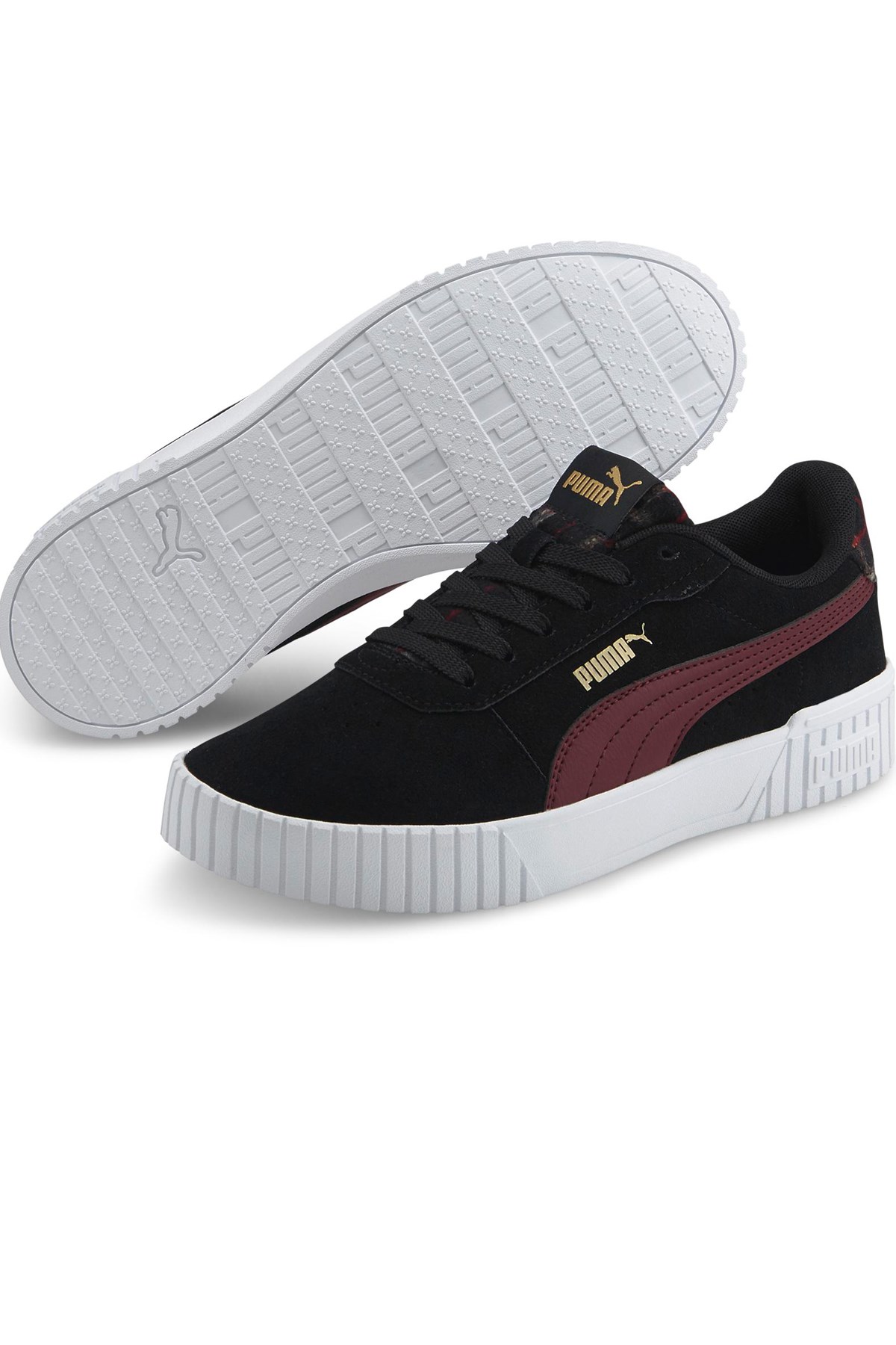 Puma Carina 2.0 Tartan Kadın Spor Ayakkabı 38585301 Siyah