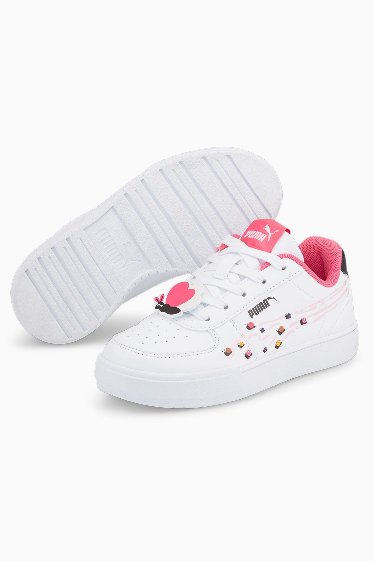 Puma Caven Small World Ps Çocuk Spor Ayakkabı 38617602 Beyaz