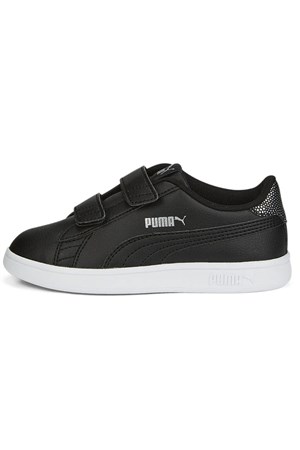 Puma Smash V2 Metallics Çocuk Spor Ayakkabı 38619802 Siyah