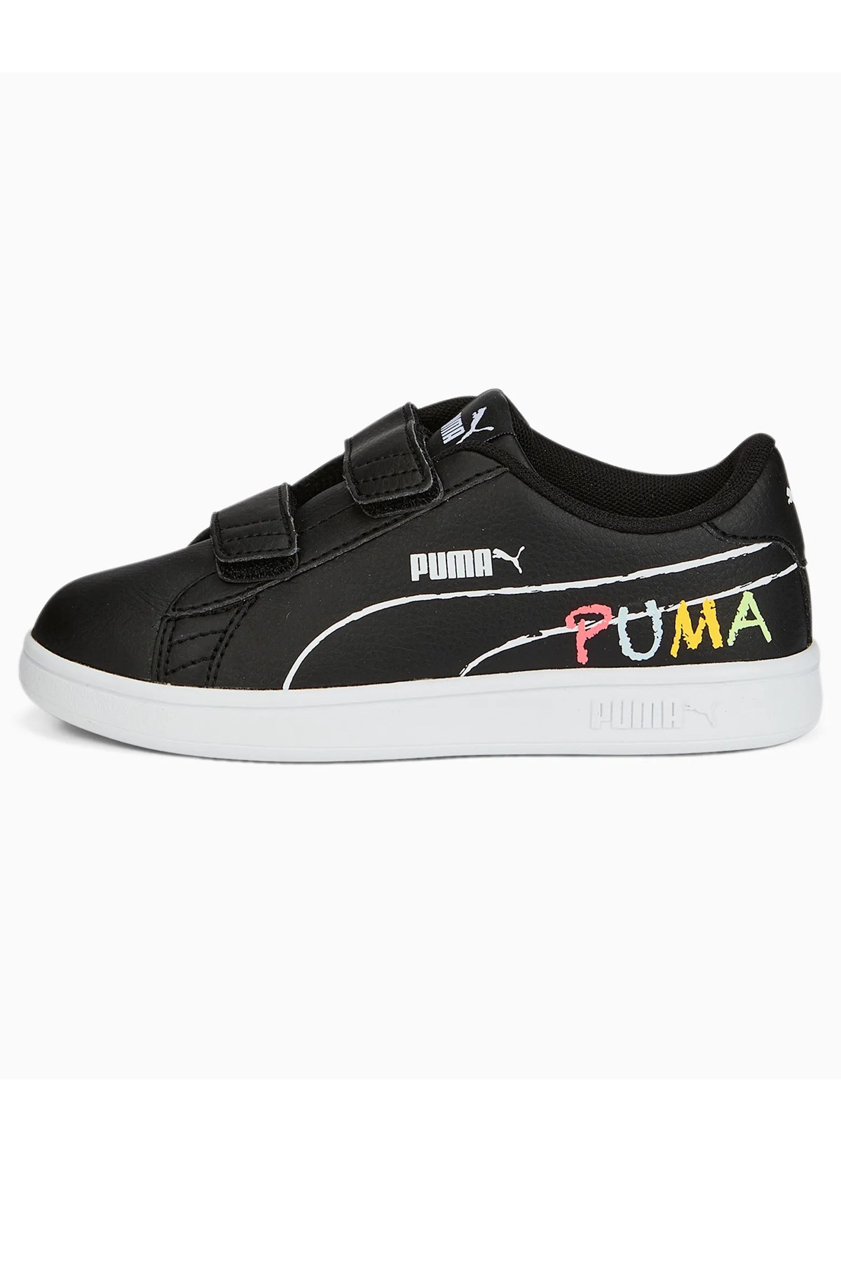 Puma Smash V2 Çocuk Spor Ayakkabı 38620001 Siyah