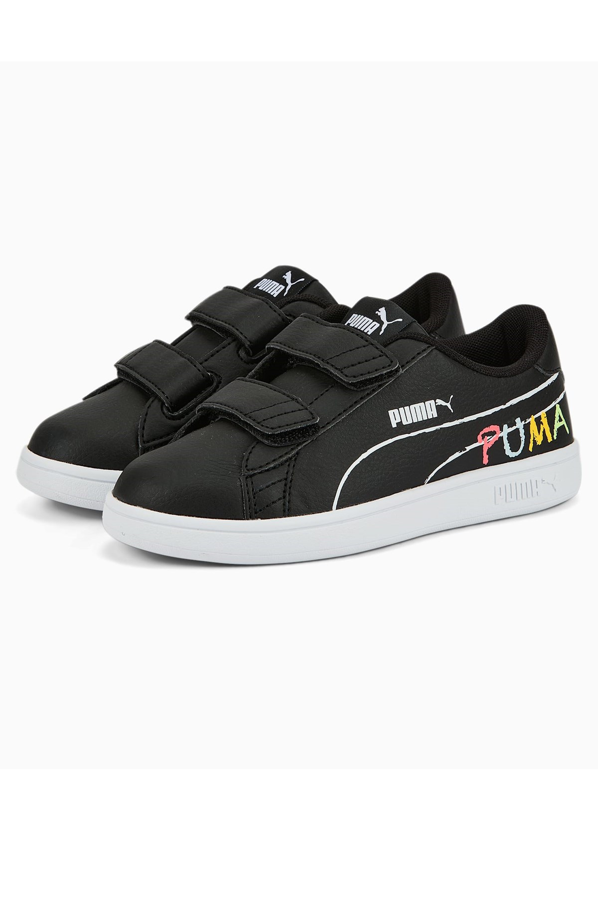 Puma Smash V2 Çocuk Spor Ayakkabı 38620001 Siyah
