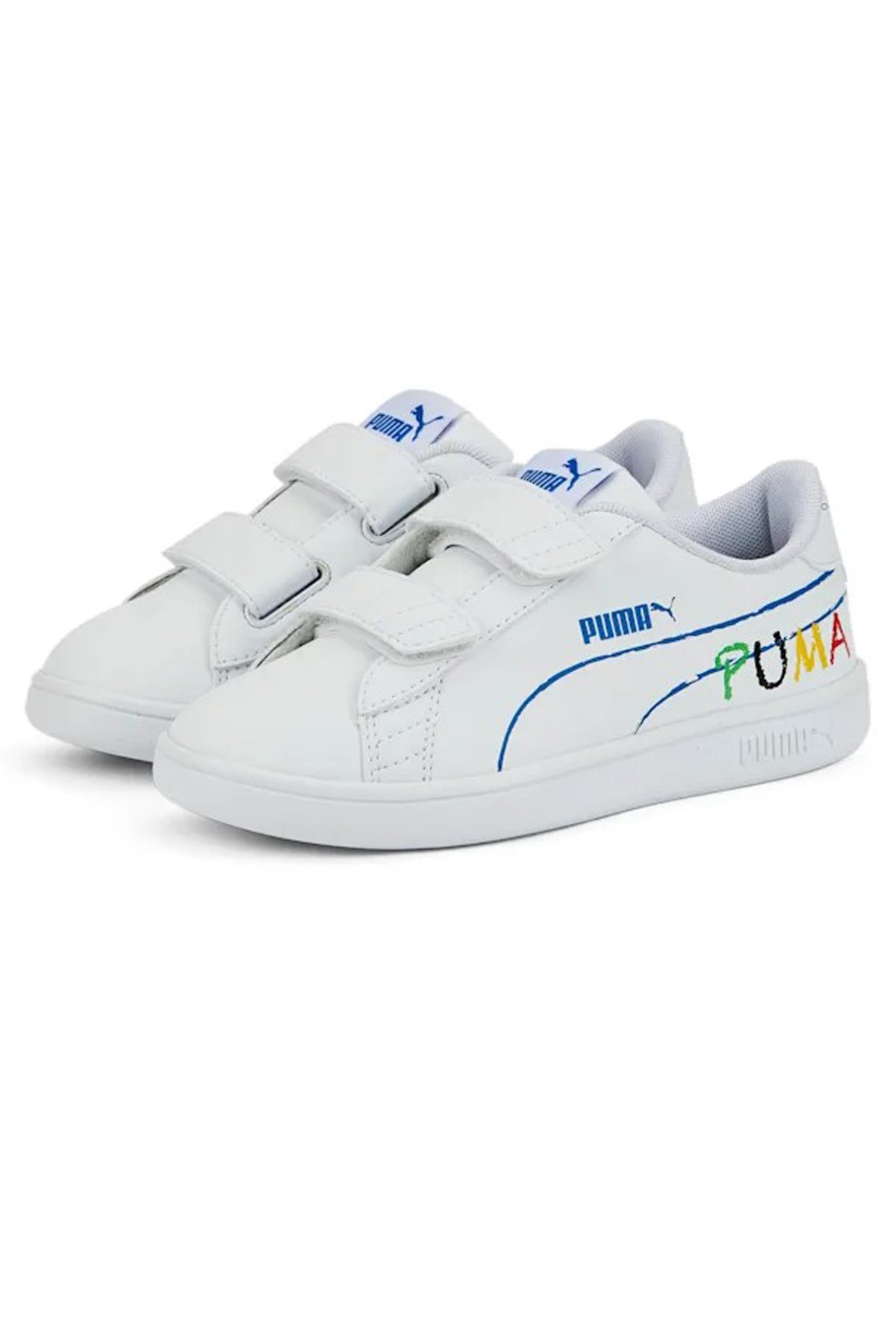 Puma Smash V2 Çocuk Spor Ayakkabı 38620002 Beyaz