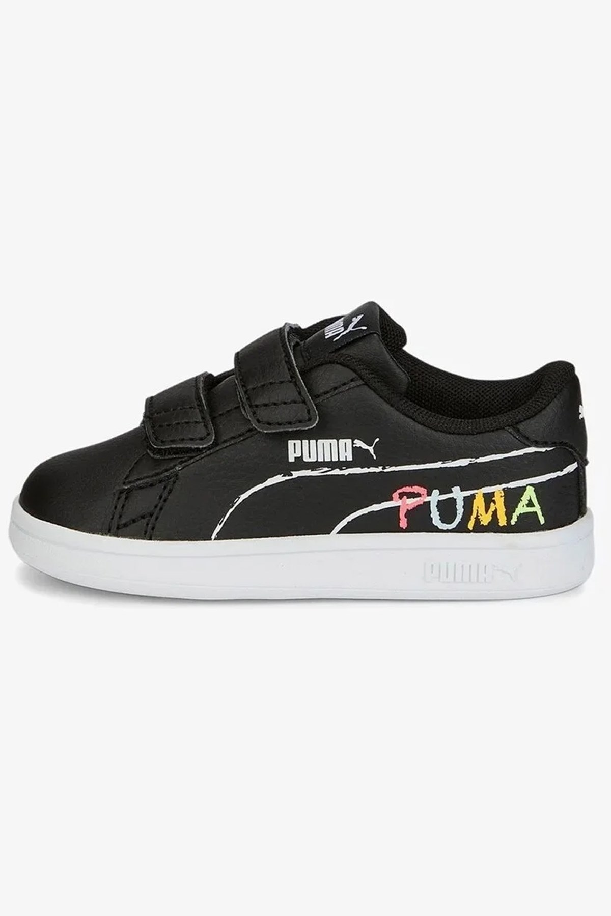 Puma Smash V2 V inf Bebek Spor Ayakkabı 38620101 Siyah