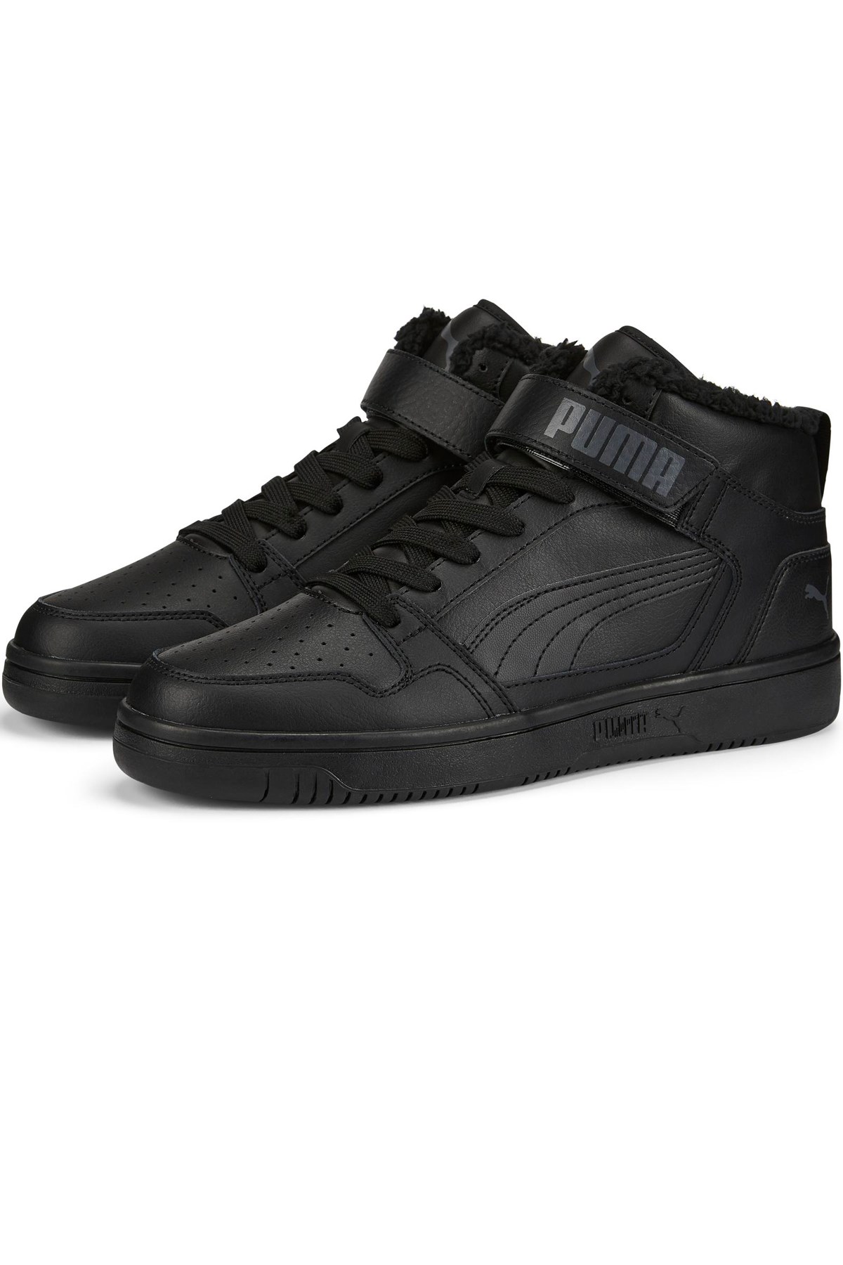 Puma Rebound Mid Strap Erkek Spor Ayakkabı 38637601 Siyah