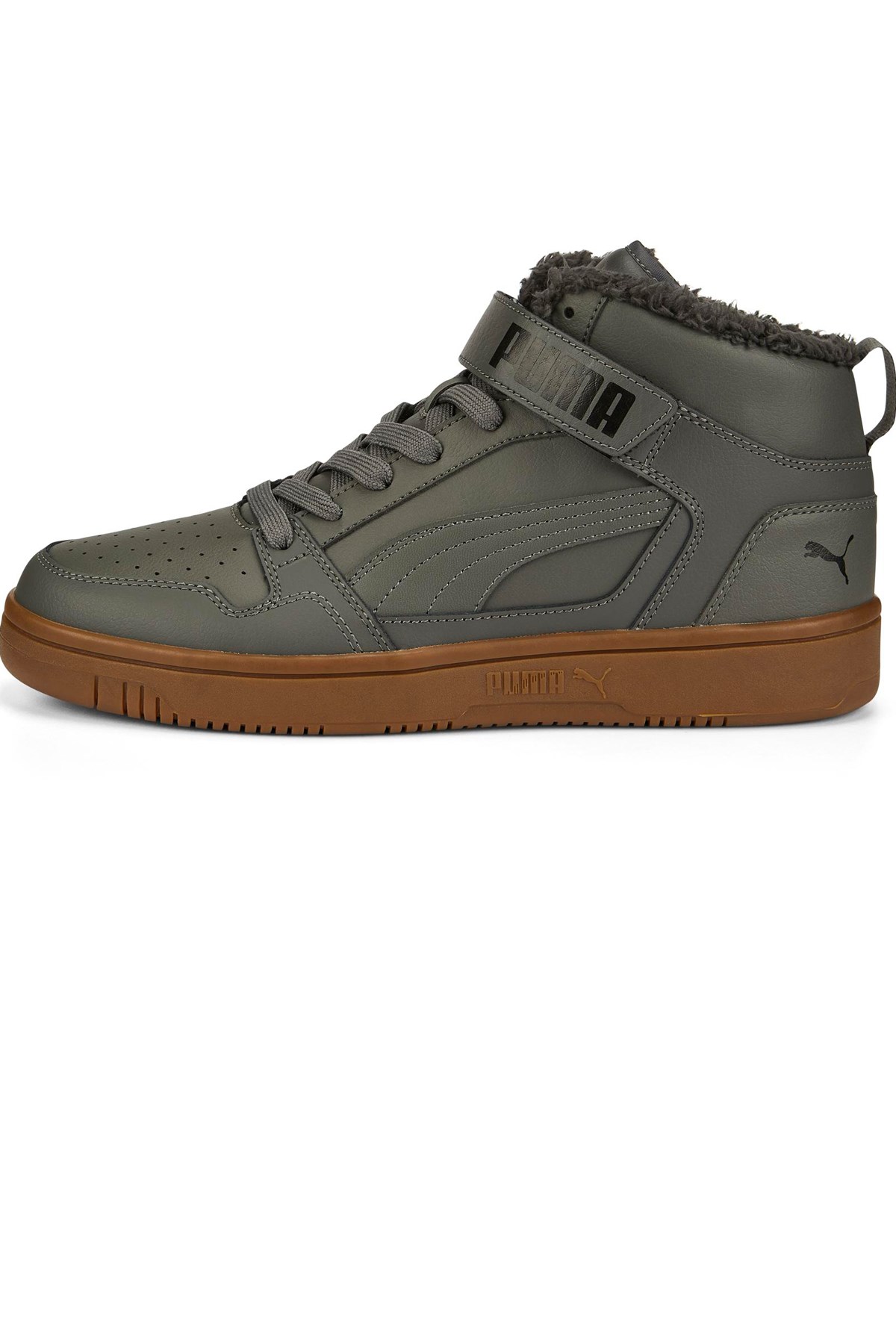 Puma Rebound Mid Strap Erkek Spor Ayakkabı 38637603 Siyah