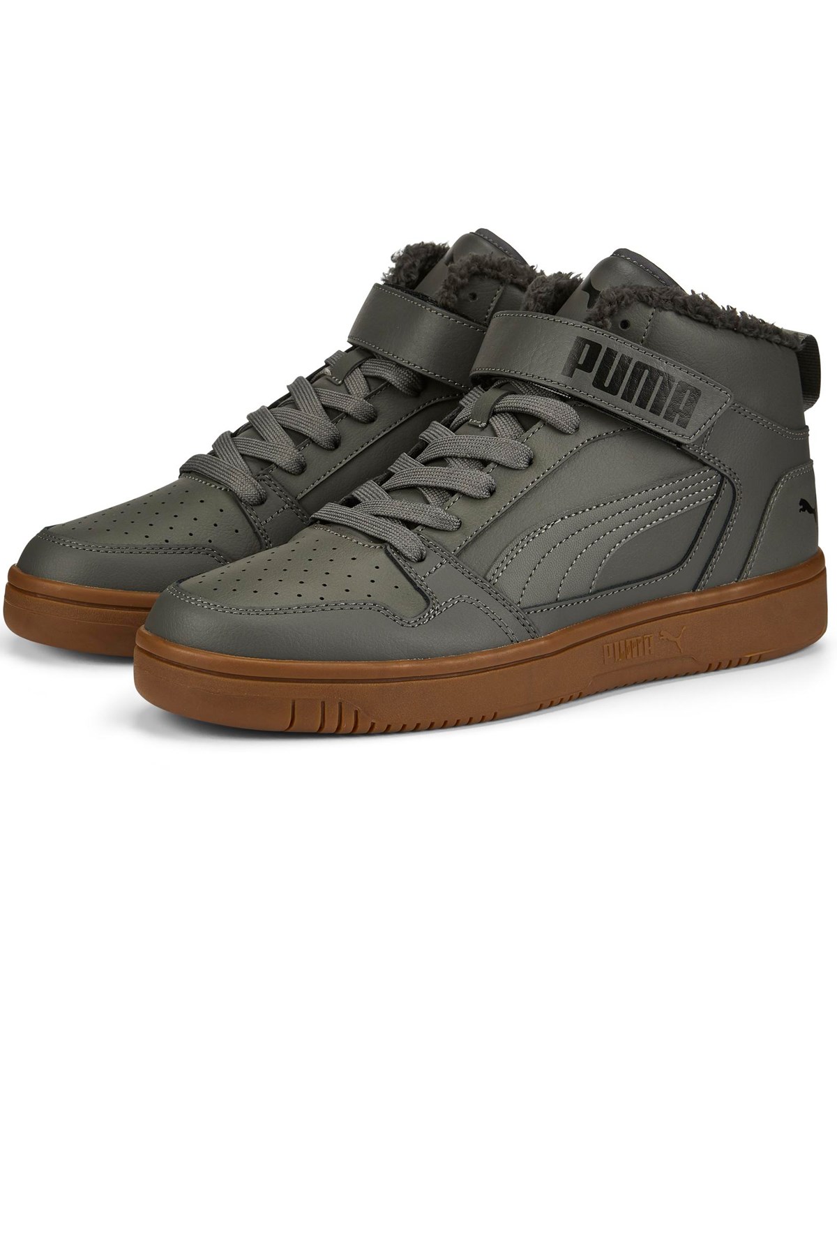 Puma Rebound Mid Strap Erkek Spor Ayakkabı 38637603 Siyah