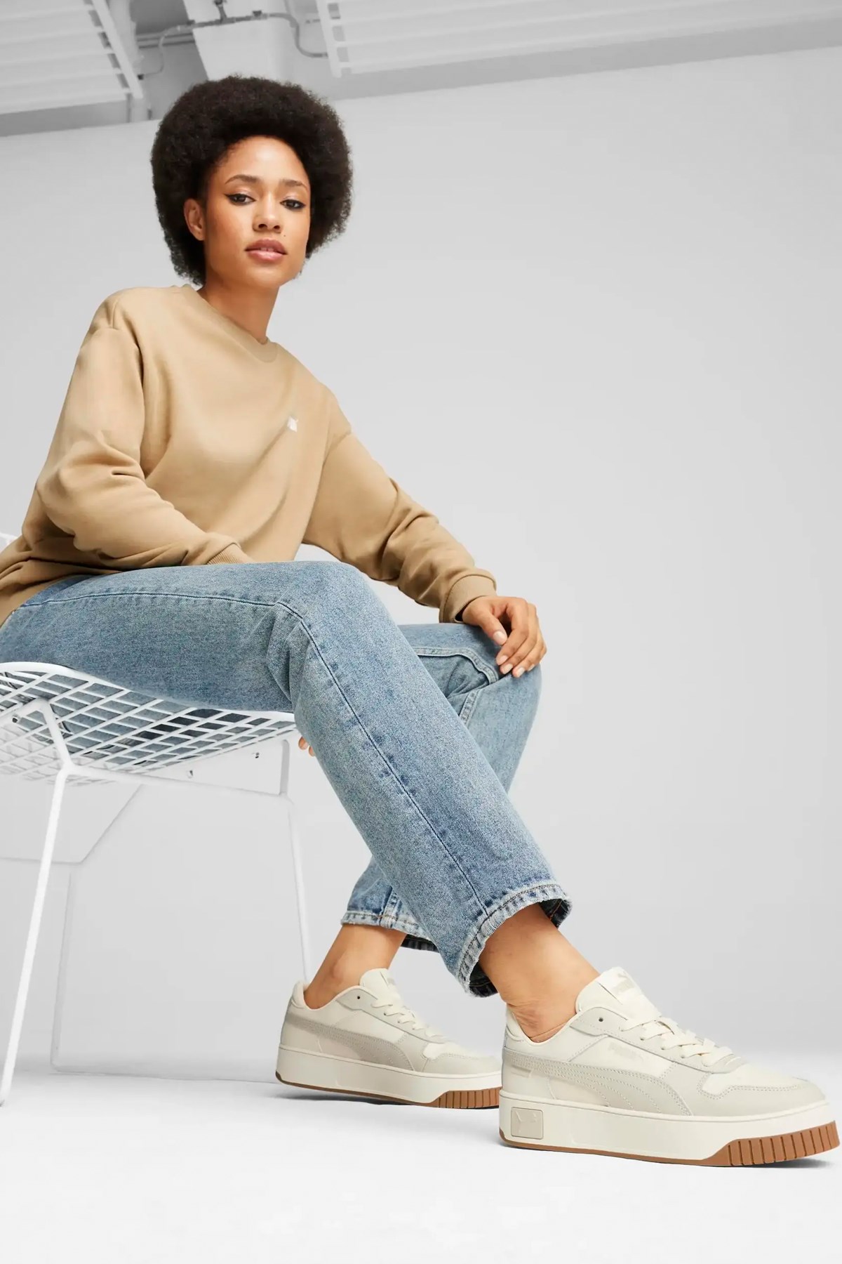 Puma Carina Street Kadın Spor Ayakkabı 38939031 Bej