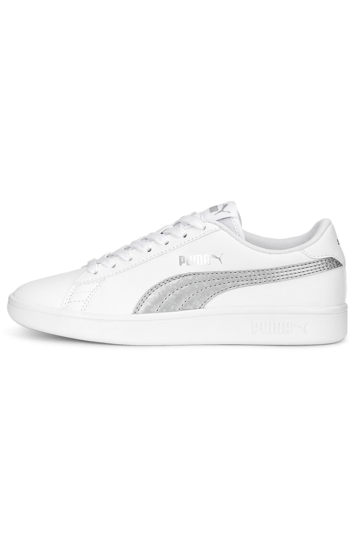 Puma Smash V2 Metallics Jr Kadın Spor Ayakkabı 38968201 Beyaz