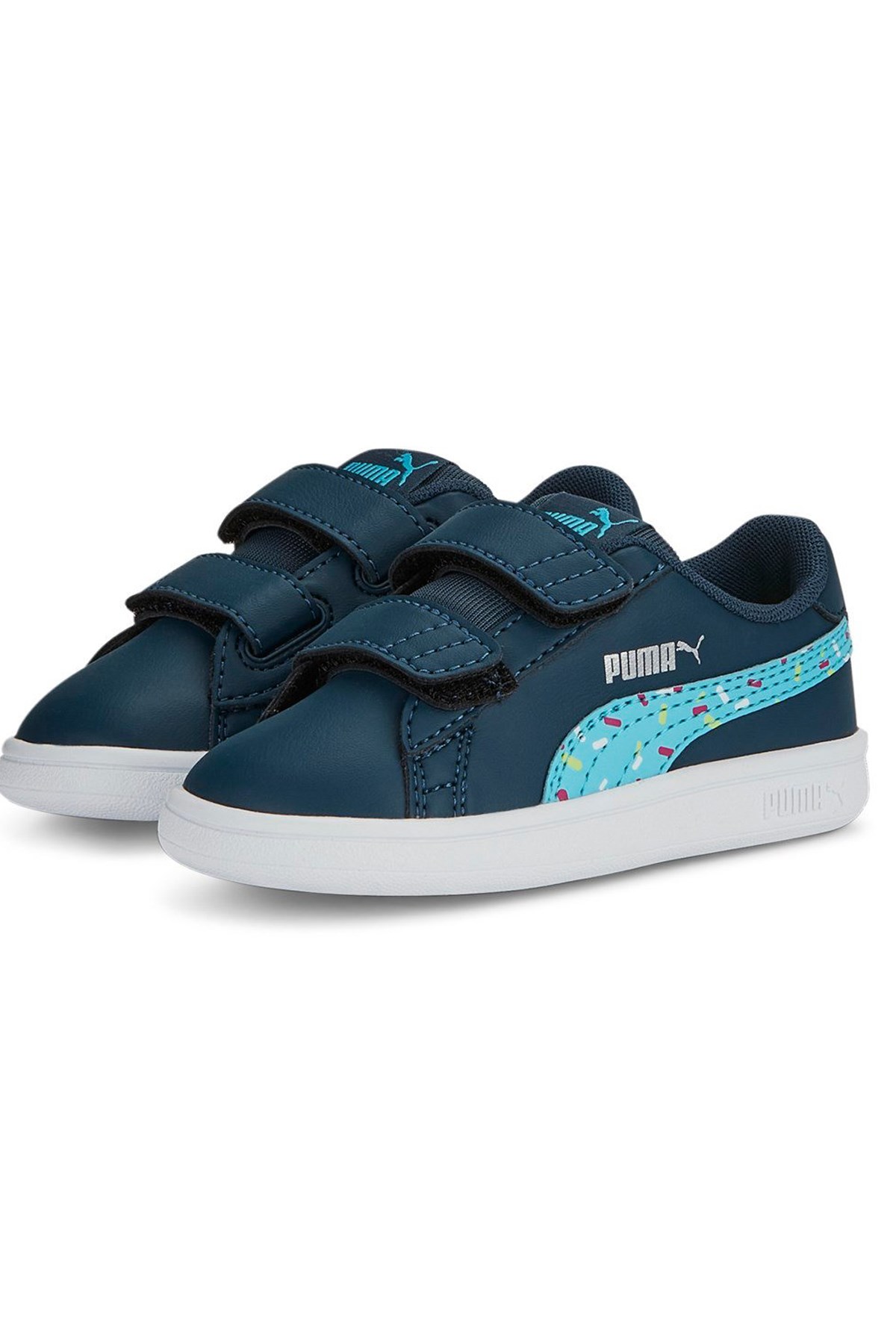 Puma Smash V2 Crush V inf Bebek Spor Ayakkabı 38975802 Mavi