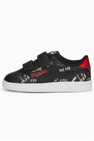 Puma Smash V2 Brand Bebek Spor Ayakkabı 38976102 Siyah