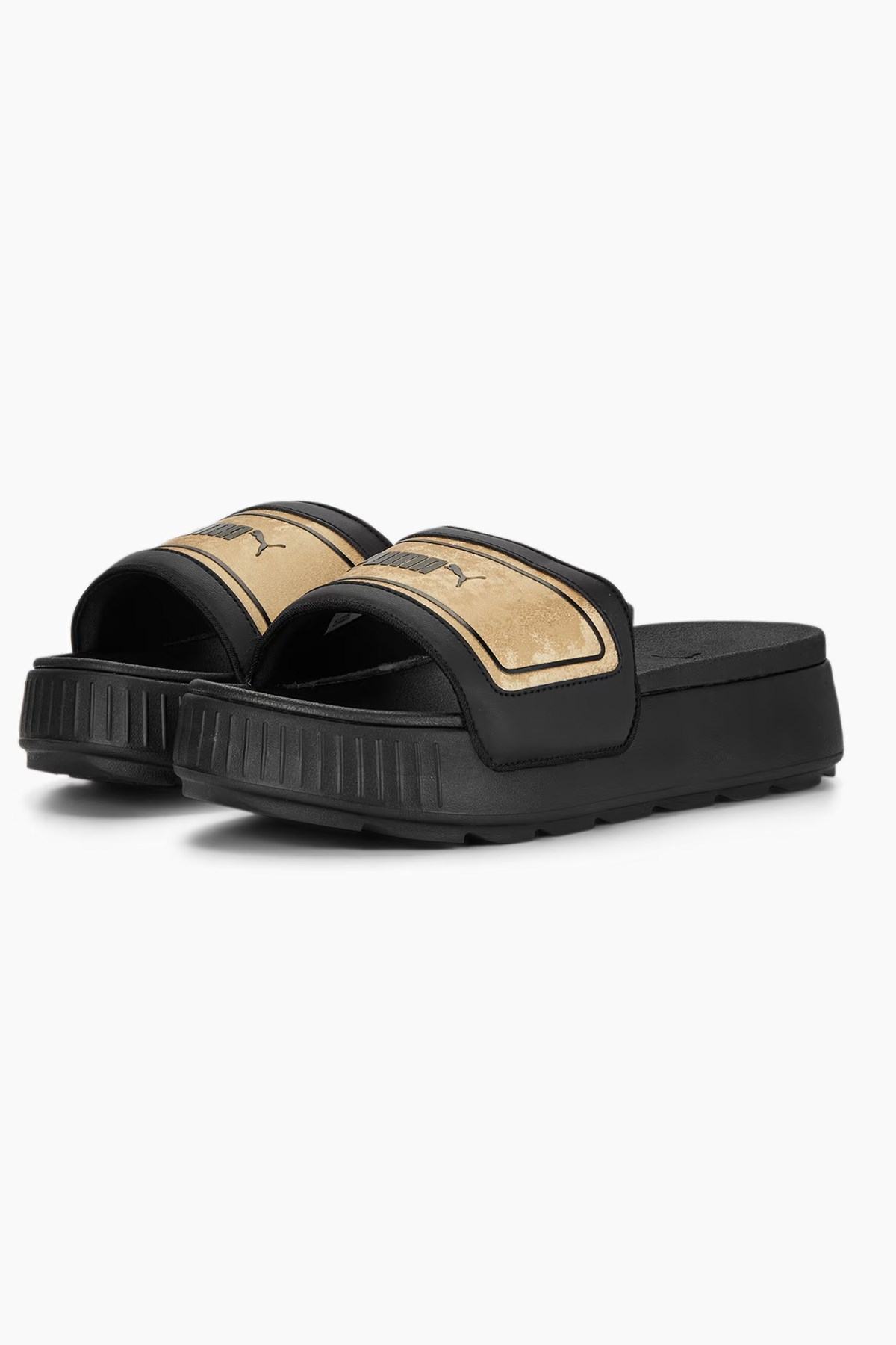 Puma Karmen Slide Space Metallics Kadın Terlik 39095701 Siyah