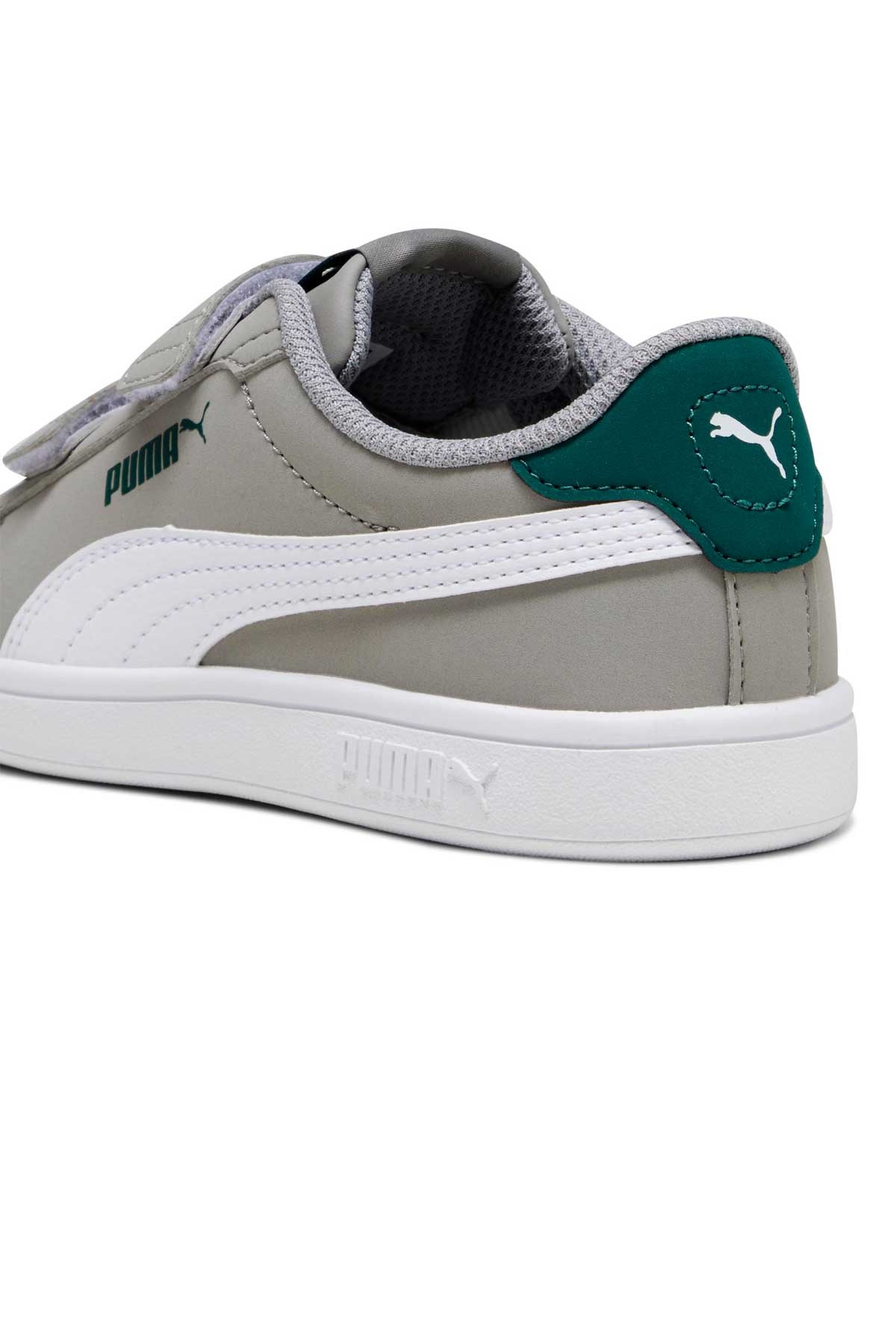 Puma Smash 3.0 Buck V Çocuk Spor Ayakkabı 39204006 Gri