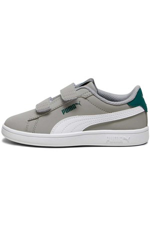 Puma Smash 3.0 Buck V Çocuk Spor Ayakkabı 39204006 Gri