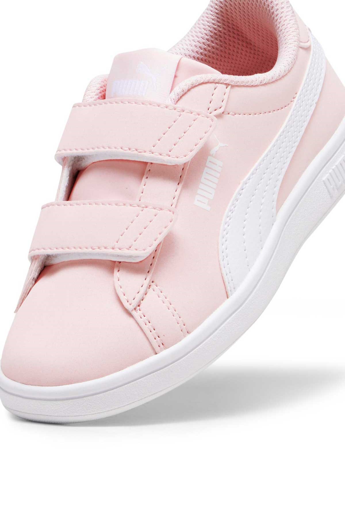 Puma Smash 3.0 Buck V Çocuk Spor Ayakkabı 39204007 Pembe