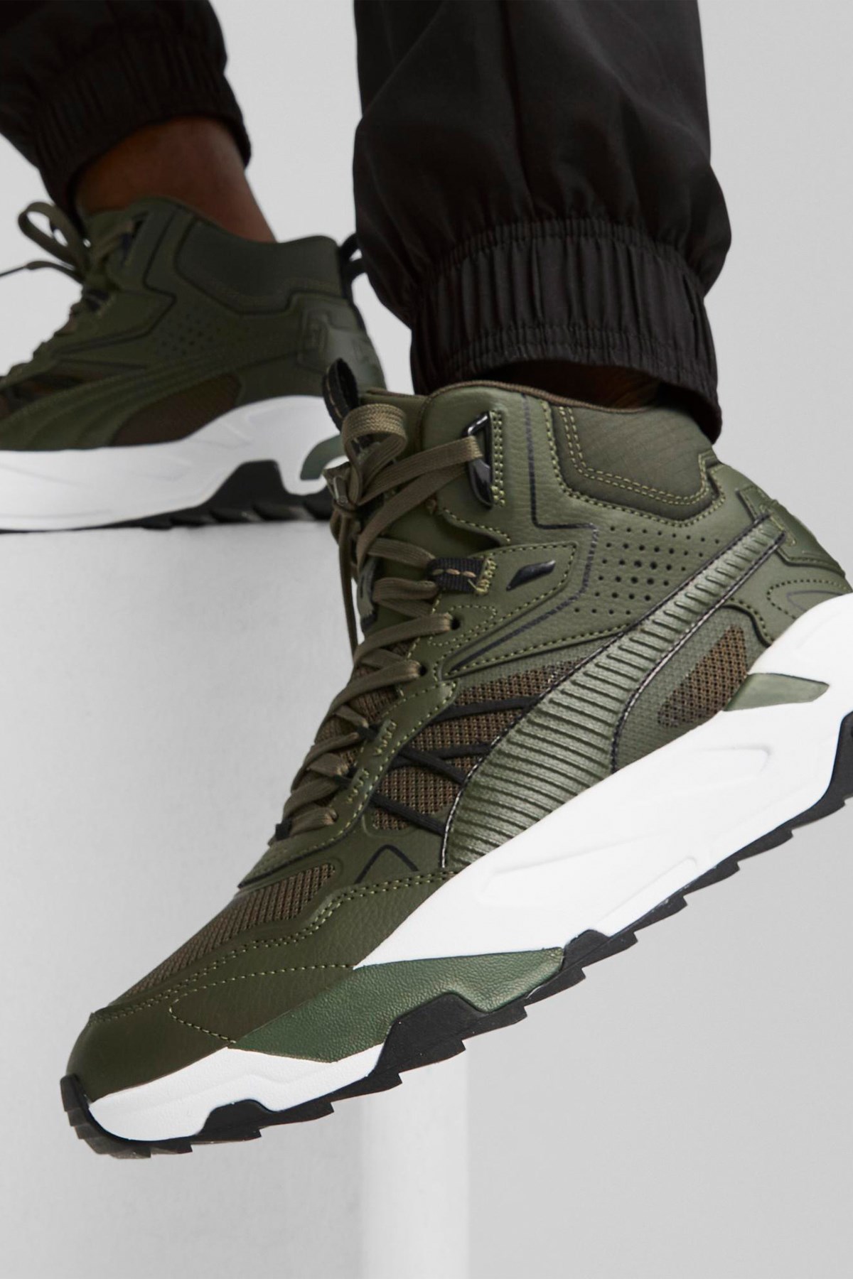 Puma Trinity Mid Erkek Spor Ayakkabı 39232702 Yeşil