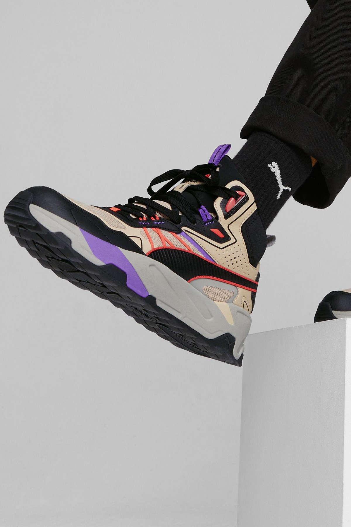 Puma Trinity Mid Erkek Spor Ayakkabı 39232703 Bej