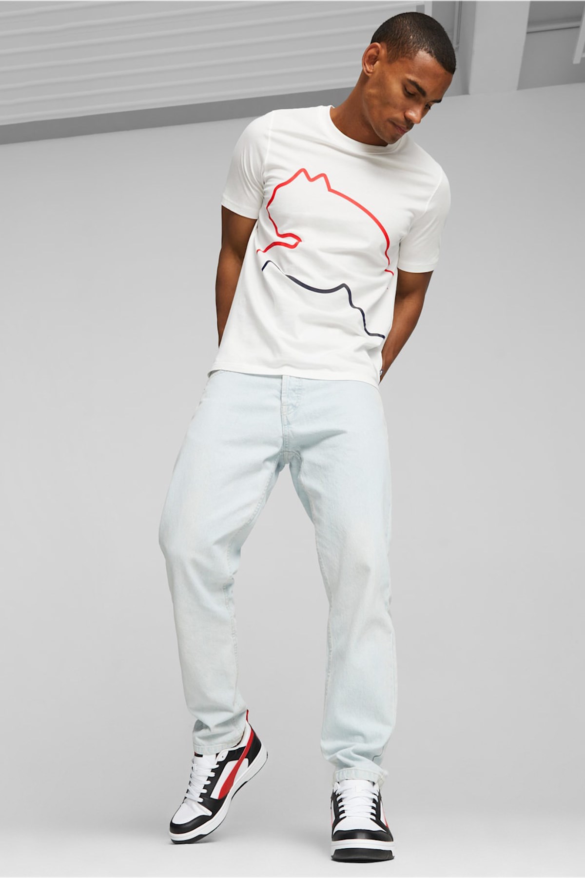 Puma Rebound V6 Low Erkek Spor Ayakkabı 39232804 Beyaz