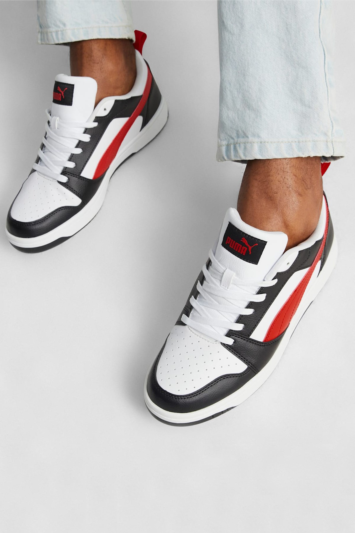 Puma Rebound V6 Low Erkek Spor Ayakkabı 39232804 Beyaz