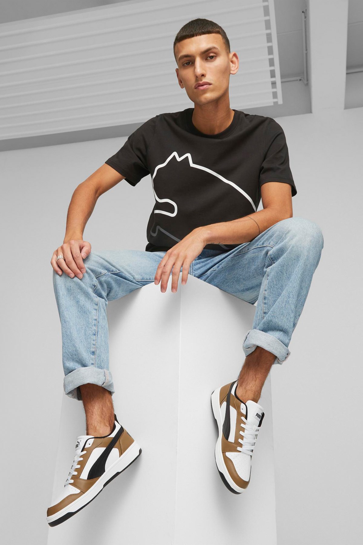 Puma Rebound V6 Low Erkek Spor Ayakkabı 39232807 Beyaz