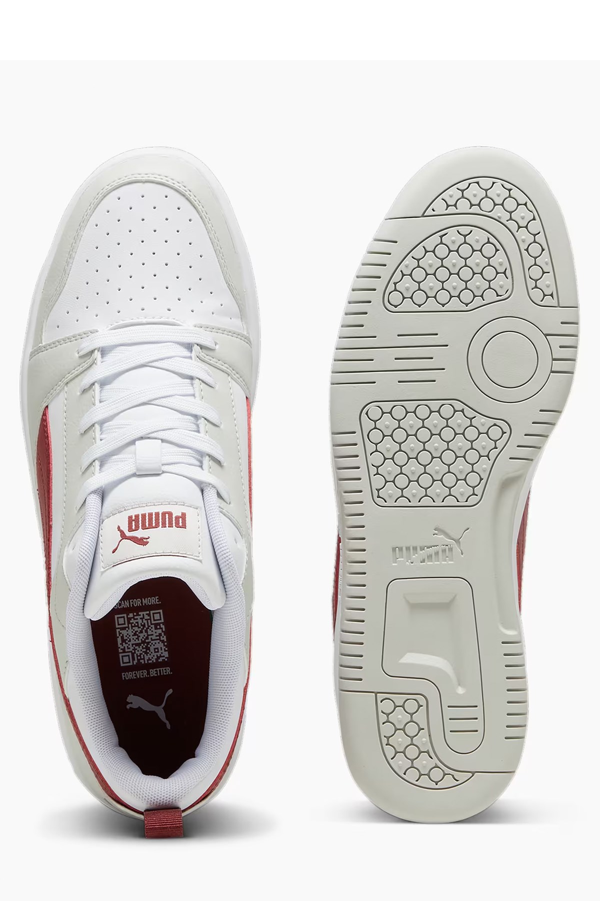 Puma Rebound V6 Low Unisex Spor Ayakkabı 39232826 Gri